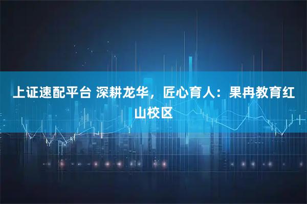 上证速配平台 深耕龙华,匠心育人:果冉教育红山校区