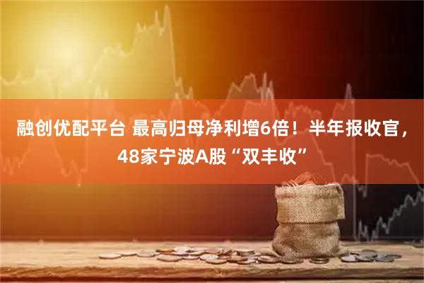 融创优配平台 最高归母净利增6倍！半年报收官，48家宁波A股“双丰收”