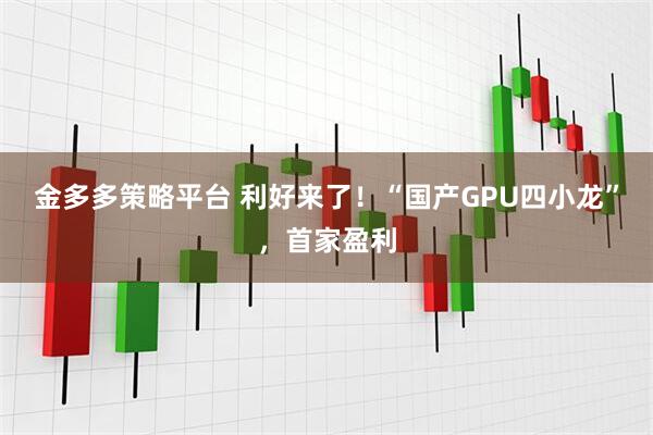 金多多策略平台 利好来了！“国产GPU四小龙”，首家盈利